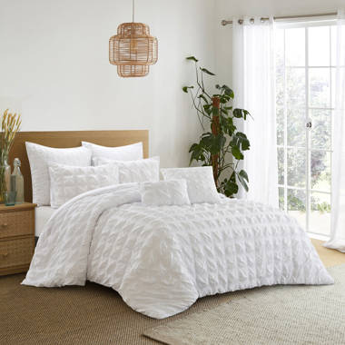 N Natori Cocoon Quilted 3 Piece Oversized Duvet Set & Reviews